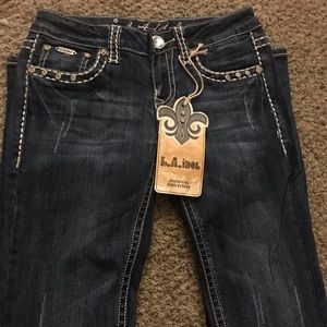 Size 5 L.A Idol Long Jean's with Tags attached